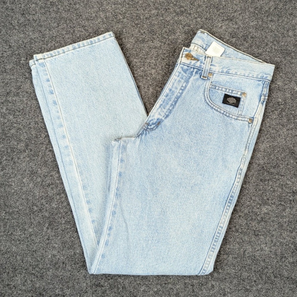 Harley-Davidson Traditional Fit Light Wash Blue Denim Jeans 31x32 Vintage 2002